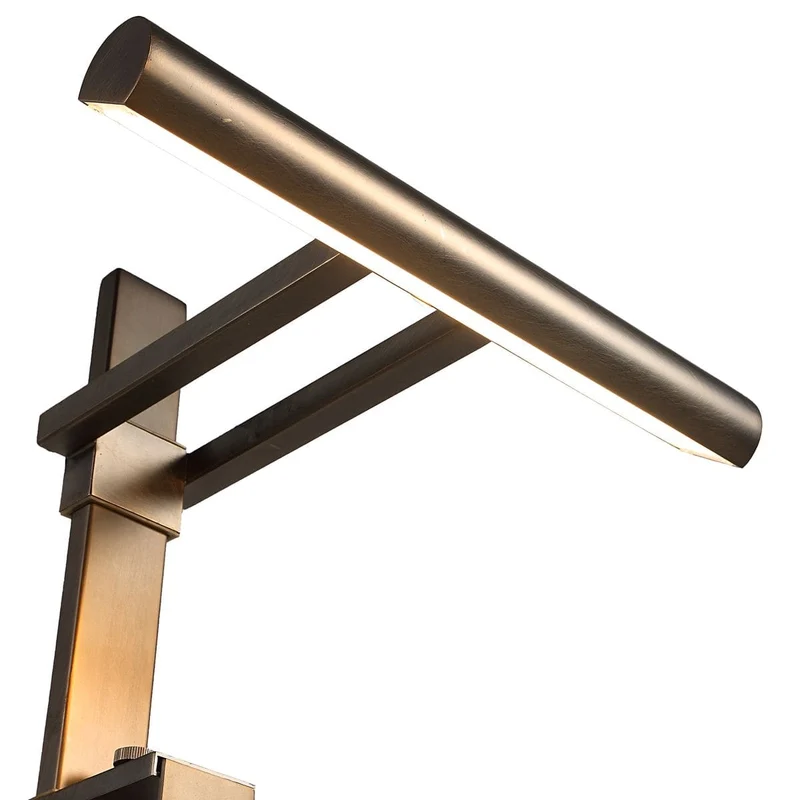 Lean On Me Lighted Easel in Travertine/Bronze