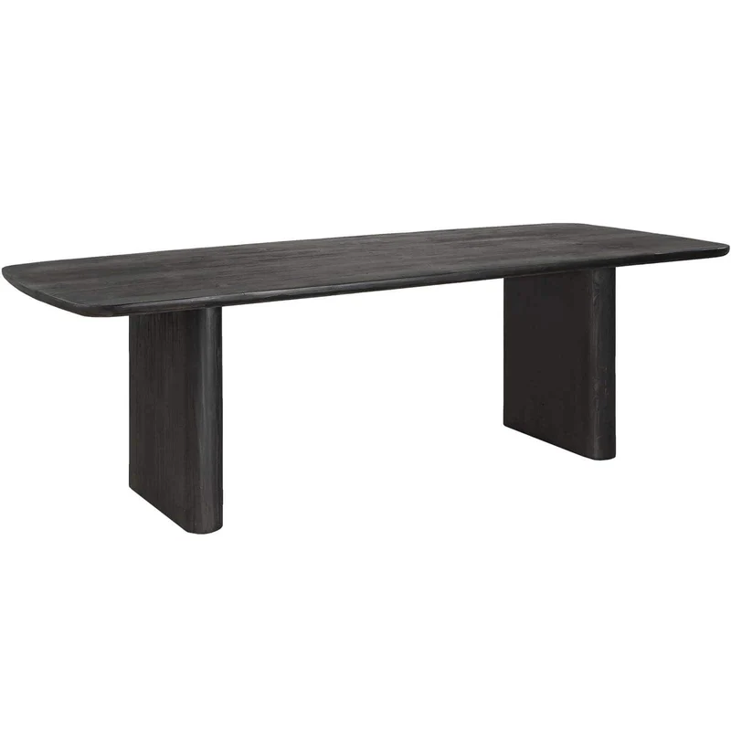 Kirin Reclaimed Fir Dining Table in Black - 244cm