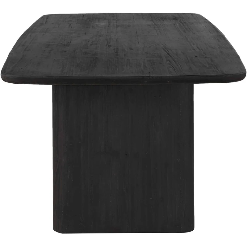 Kirin Reclaimed Fir Dining Table in Black - 244cm