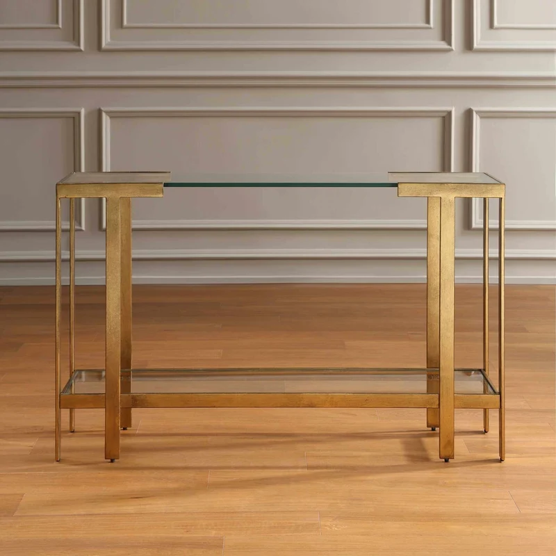 Kendrick Glass Console Table