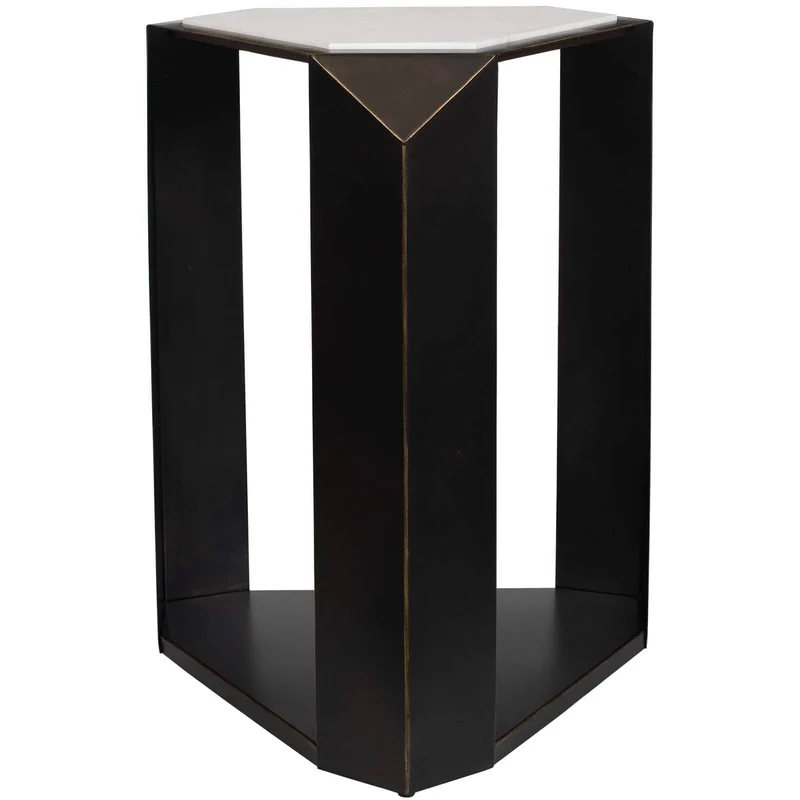 Keenan Geometric Side Table