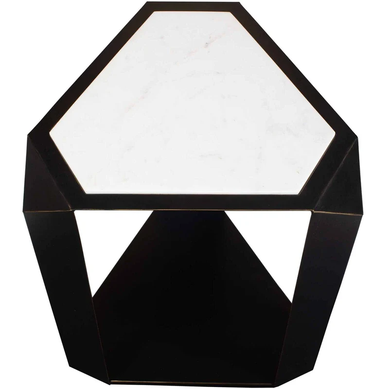 Keenan Geometric Side Table