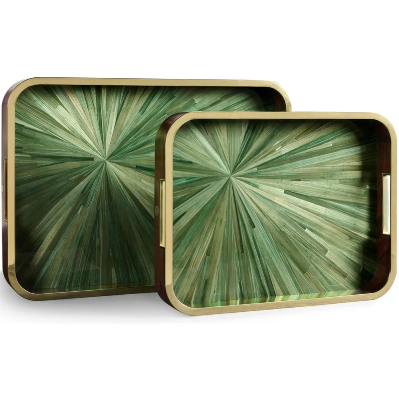 Verdure Rectangular Tray - Set of 2