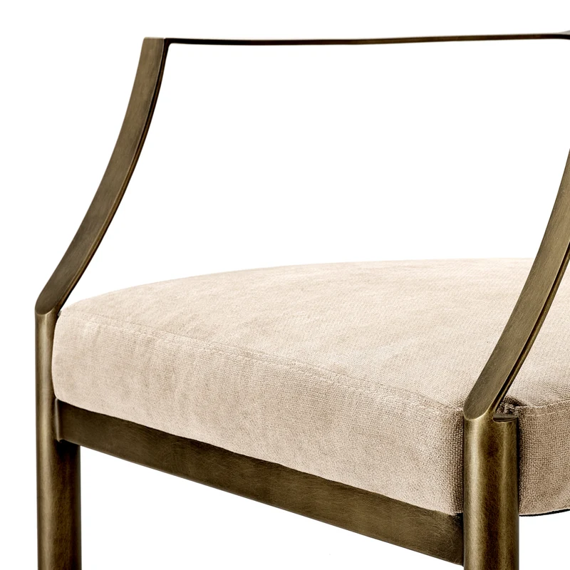 Dining Chair Scribe - Greige Velvet