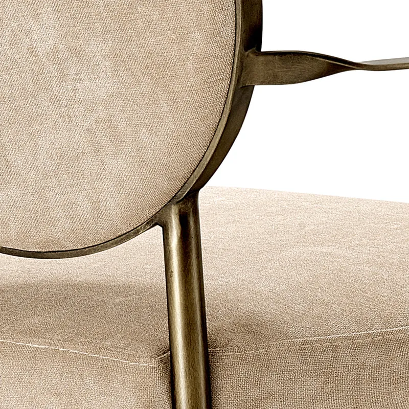 Dining Chair Scribe - Greige Velvet