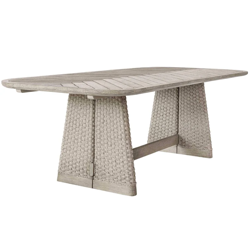 Harbor Herringbone Indoor-Outdoor Dining Table