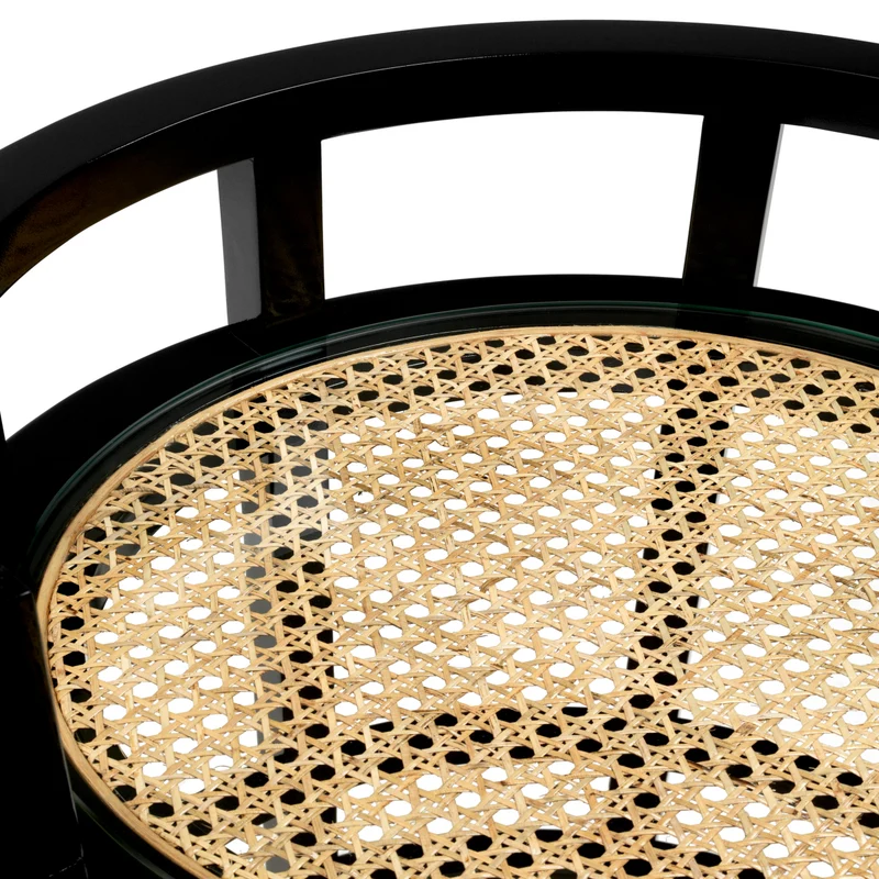 Trolley Bahamas - Natural Cane & Black