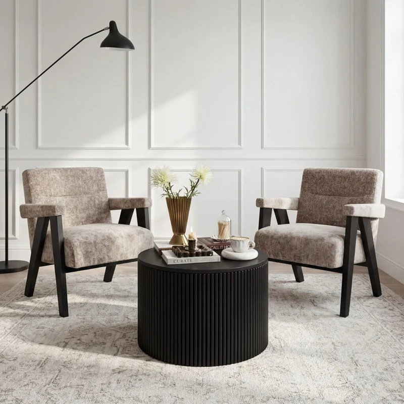 Abel Tuscan and Black Chair
