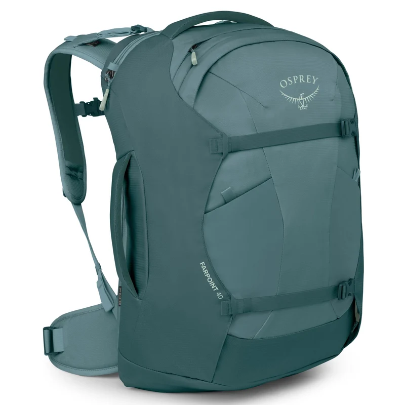 Osprey Farpoint 40 - Mochila de viaje 55 cm (cascade blue-torrent blue)