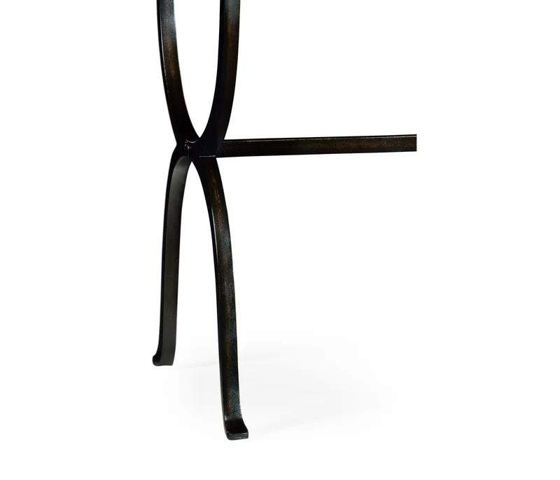 Horseshoe Side Table in Bronze