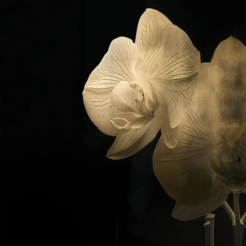 Gold Orchid Photography Print