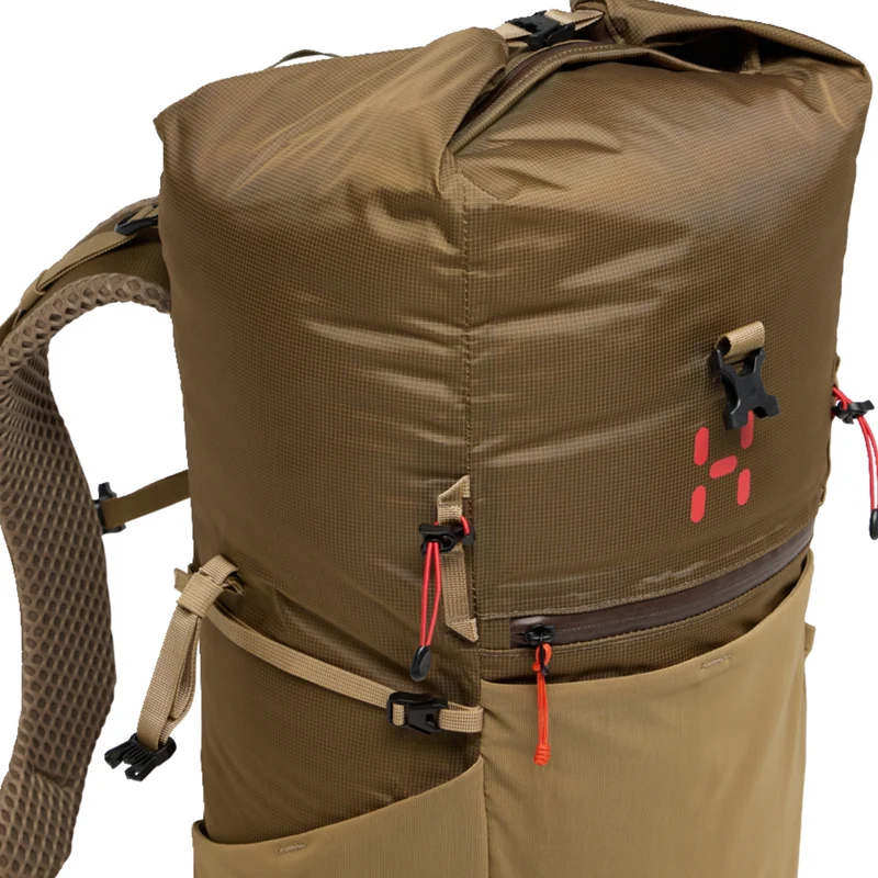 Haglöfs Magma Roll-top 40 WR - Mochila de senderismo 52 cm (teak brown/oak brown)