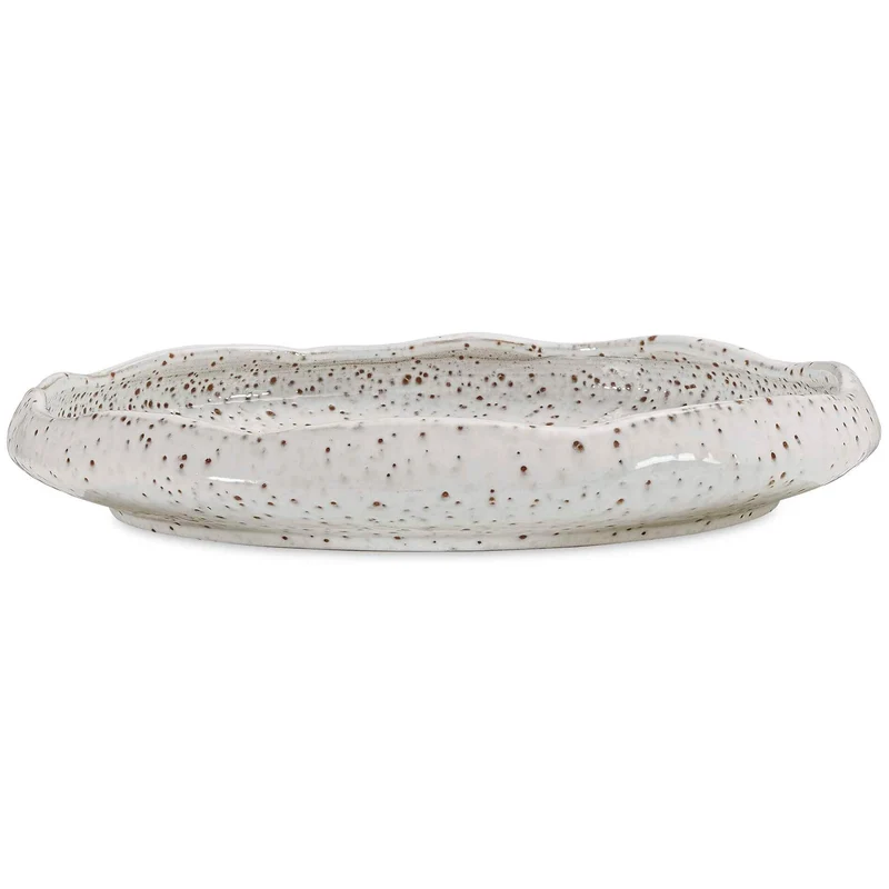 Stardust Ripple Indoor-Outdoor White Bowl