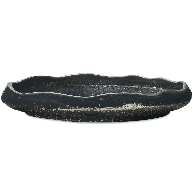 Stardust Ripple Indoor-Outdoor Bowl in Black