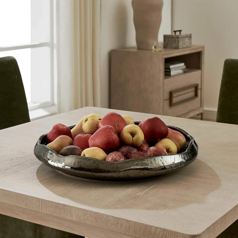 Stardust Ripple Indoor-Outdoor Bowl in Black
