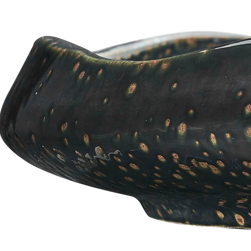 Stardust Ripple Indoor-Outdoor Bowl in Black