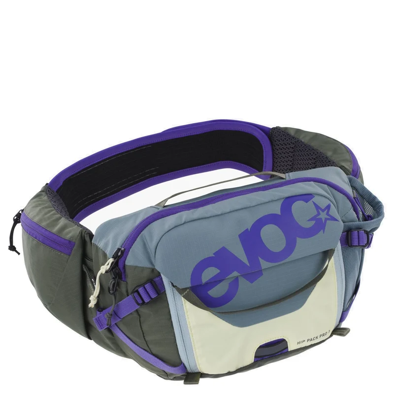Evoc Hip Pack Pro 3 Hydration 1.5L - Riñonera 28 cm (steel/violet/dark olive)