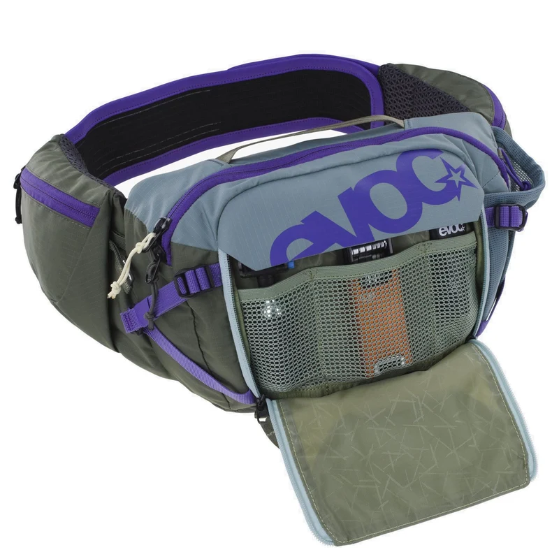 Evoc Hip Pack Pro 3 Hydration 1.5L - Riñonera 28 cm (steel/violet/dark olive)