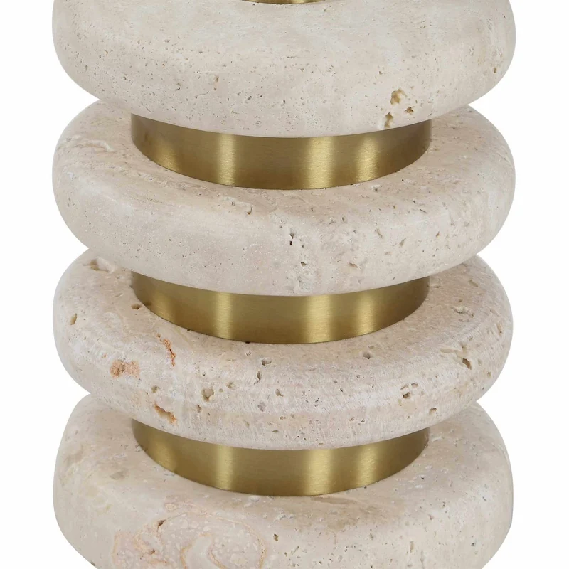 Adames Travertine Drink Table