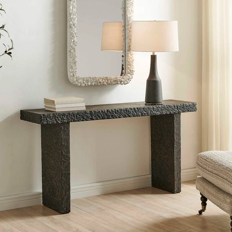 Hagan Indoor-Outdoor Console Table in Slate