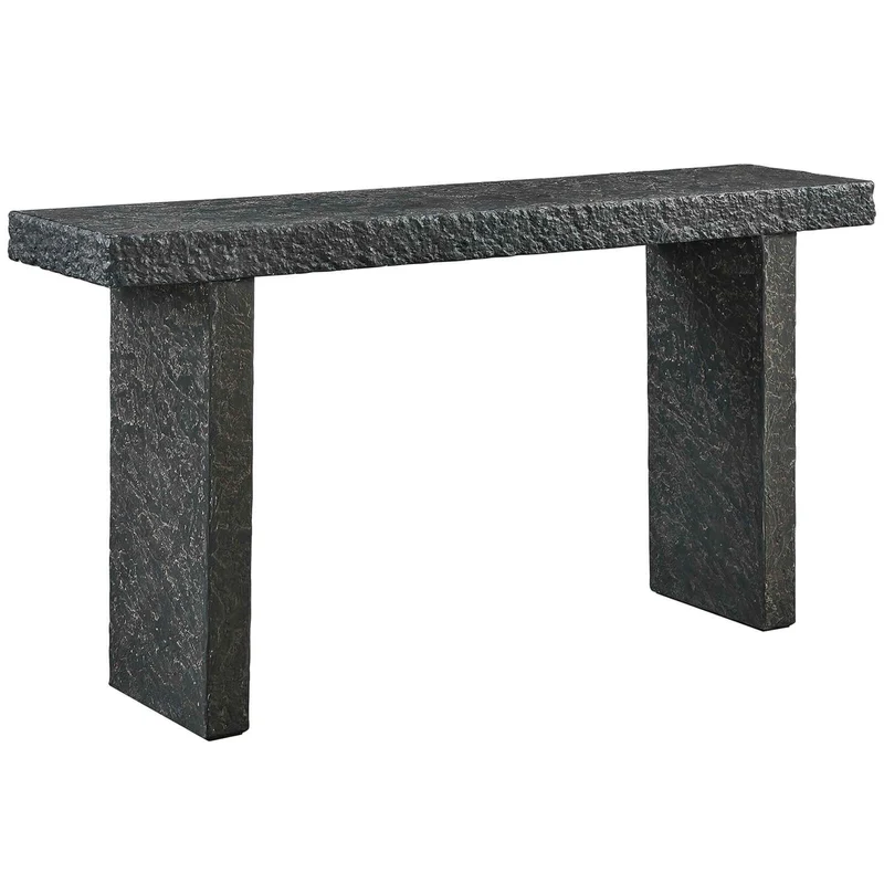 Hagan Indoor-Outdoor Console Table in Slate