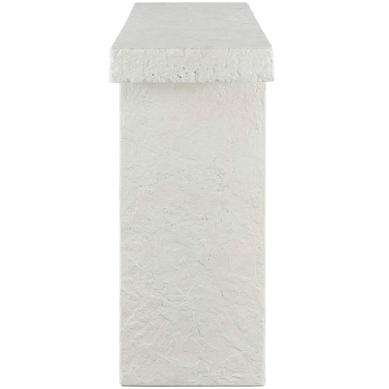Hagan Indoor-Outdoor Console Table in Limestone