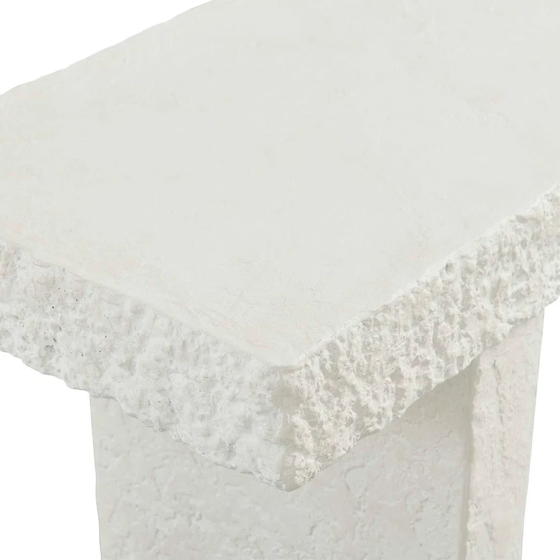 Hagan Indoor-Outdoor Console Table in Limestone