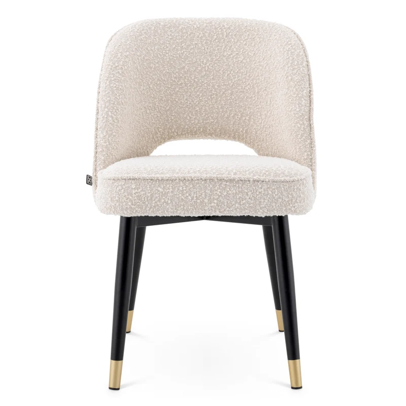 Dining Chair Cliff set of 2 Bouclé cream