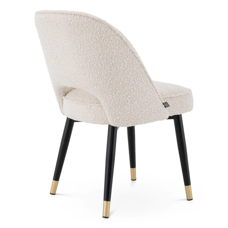 Dining Chair Cliff set of 2 Bouclé cream