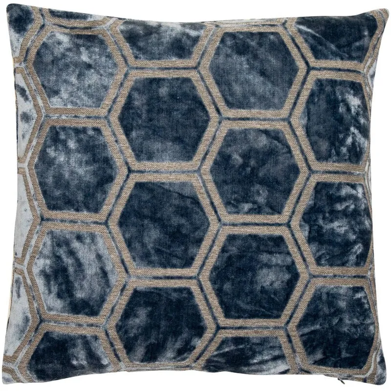 Large Ivor Blue Cushion