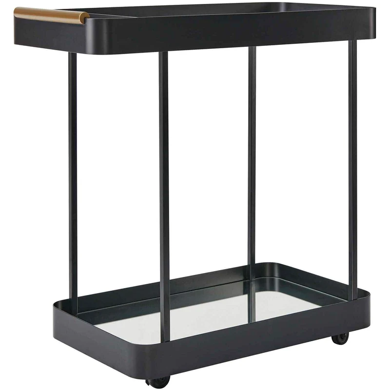 Vesper Iron Bar Cart in Black