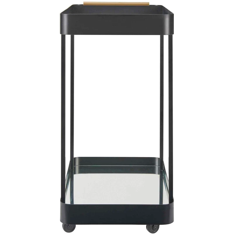 Vesper Iron Bar Cart in Black