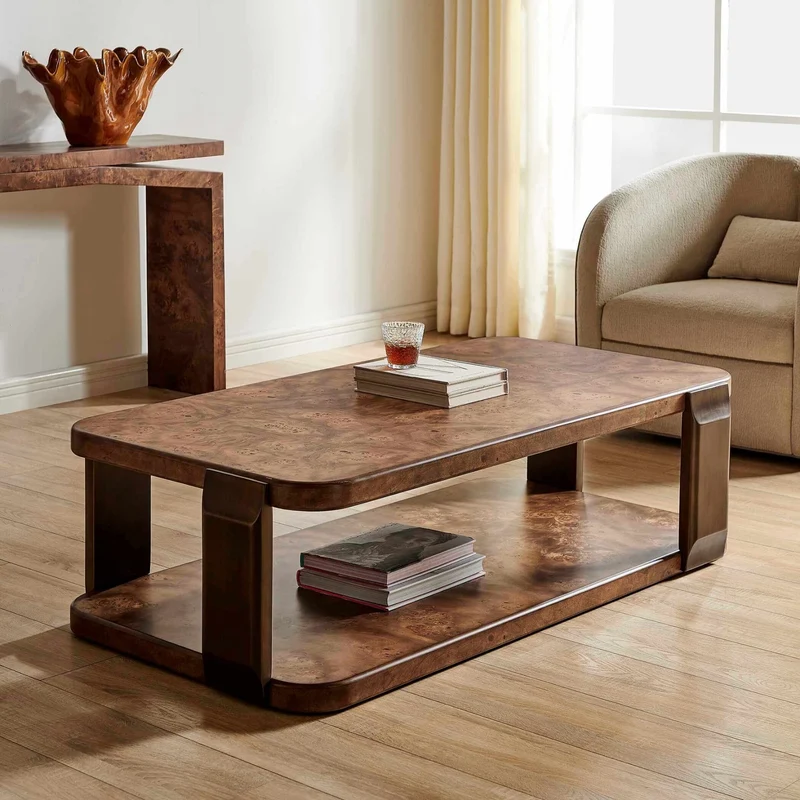 Vance Mappa Burl Coffee Table