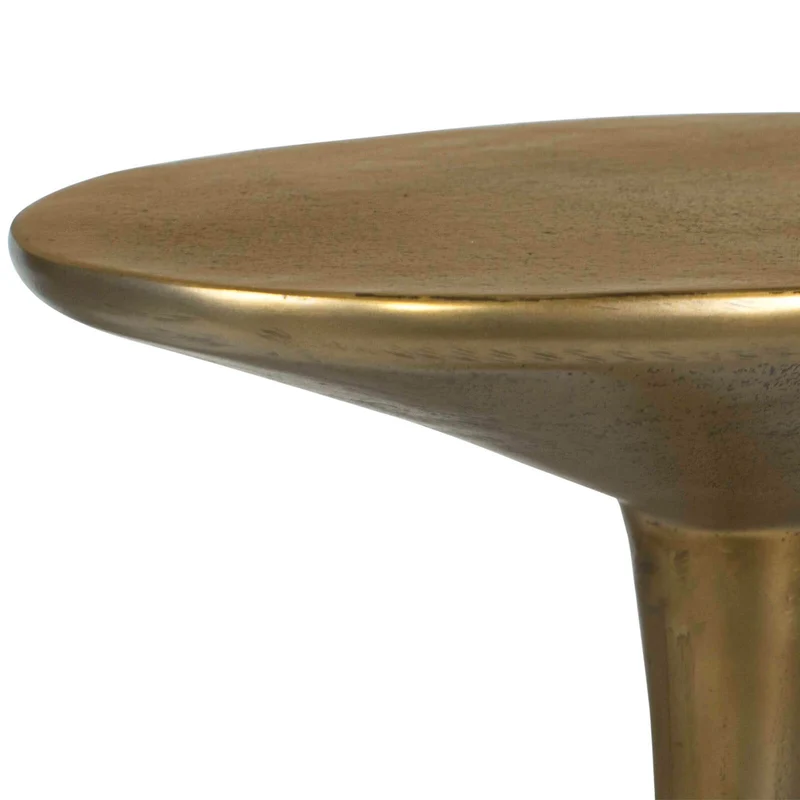 Tolstoy Indoor-Outdoor Side Table in Brass