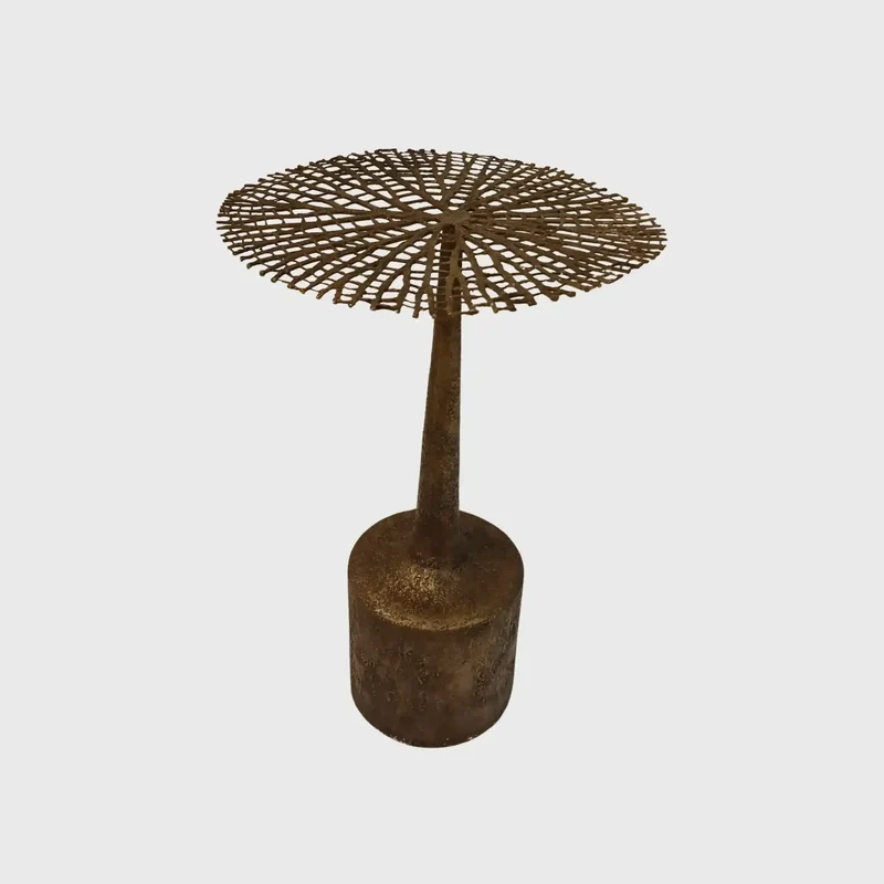 Coral Side Table Bronze Dorato
