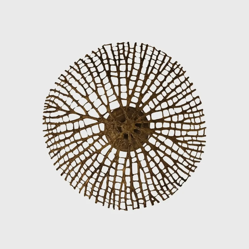 Coral Side Table Bronze Dorato
