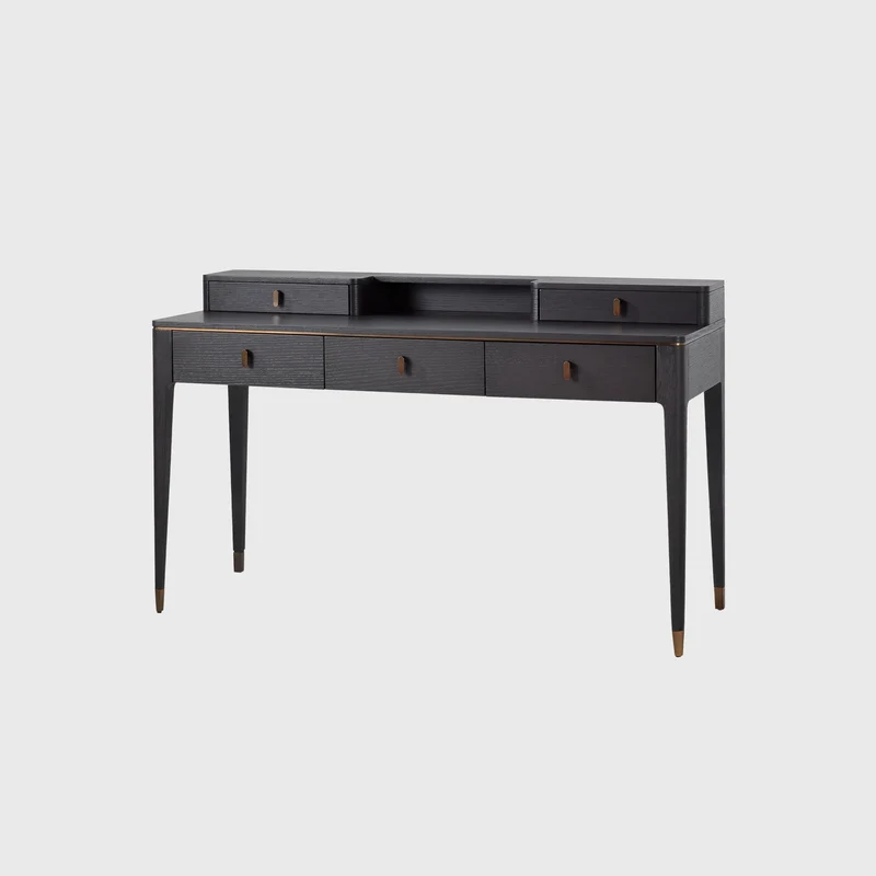 Studio Desk With 5 Drawers in Macchiato