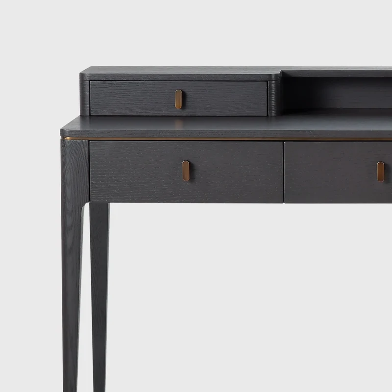 Studio Desk With 5 Drawers in Macchiato