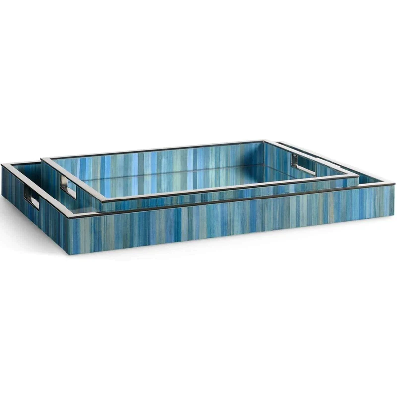 Sapphire Rectangular Tray - Set of 2