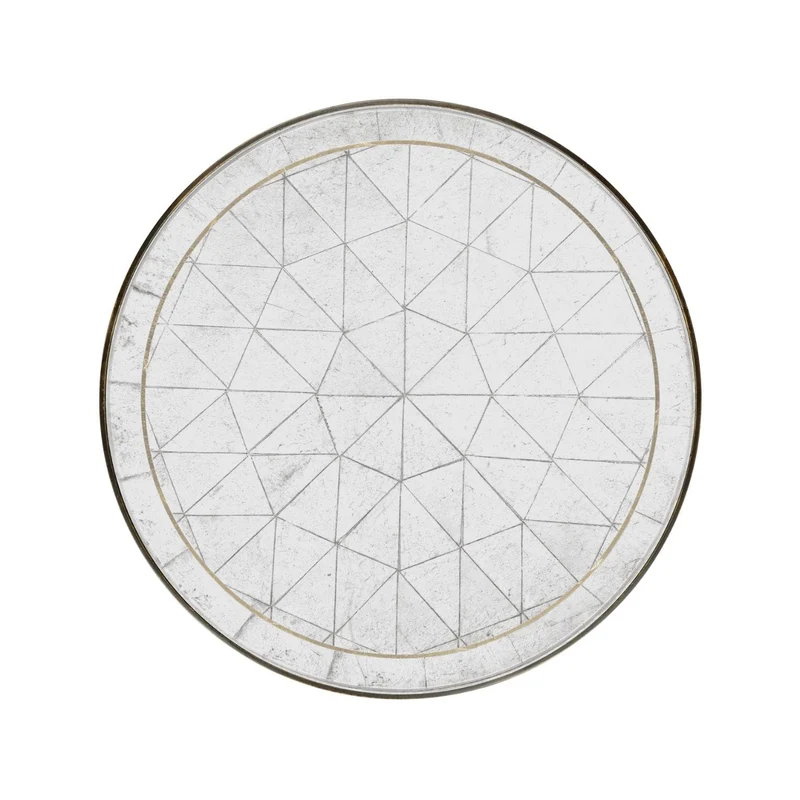 Round Accent Table Contemporary - Bronze