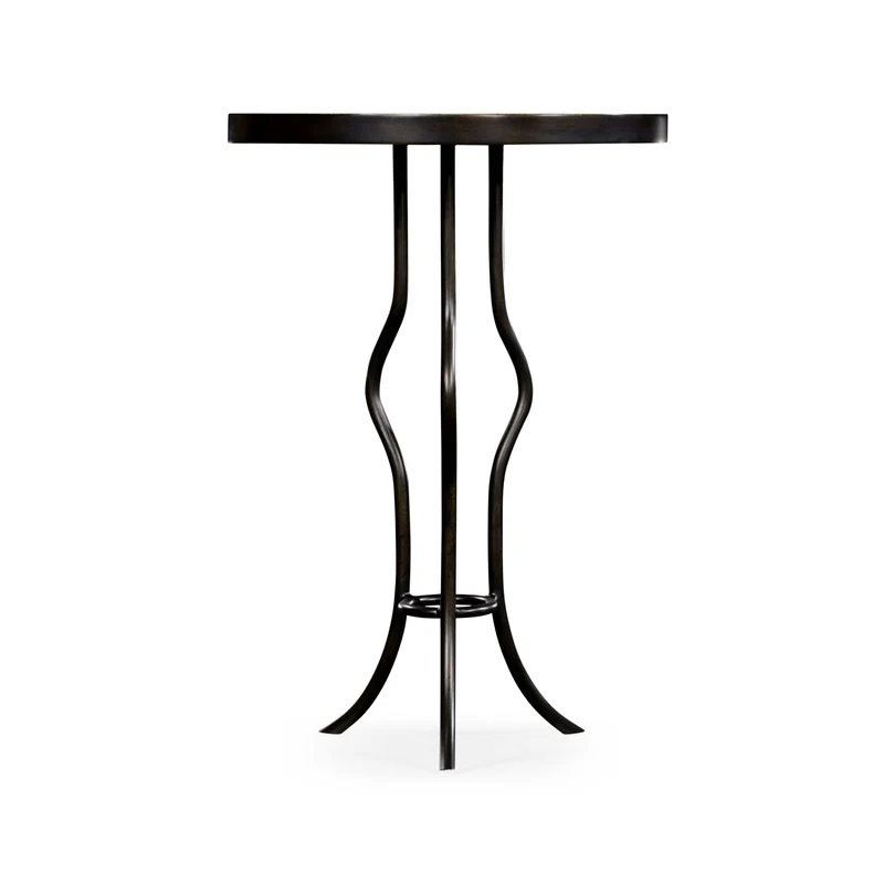 Round Accent Table Contemporary - Bronze