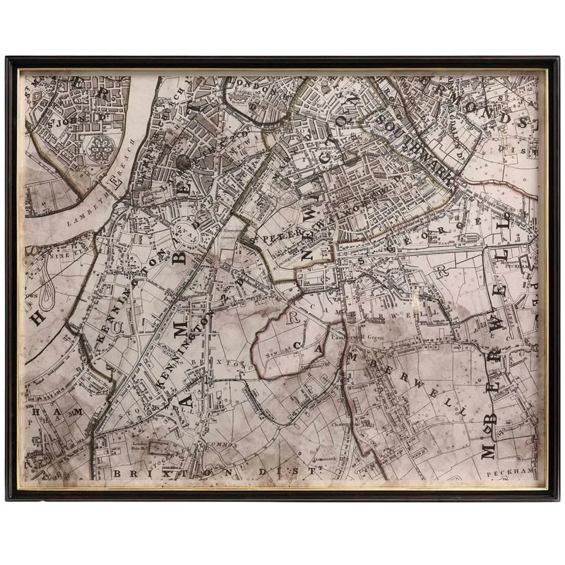 Districts of the Metropolis Framed Prints - Set of 6