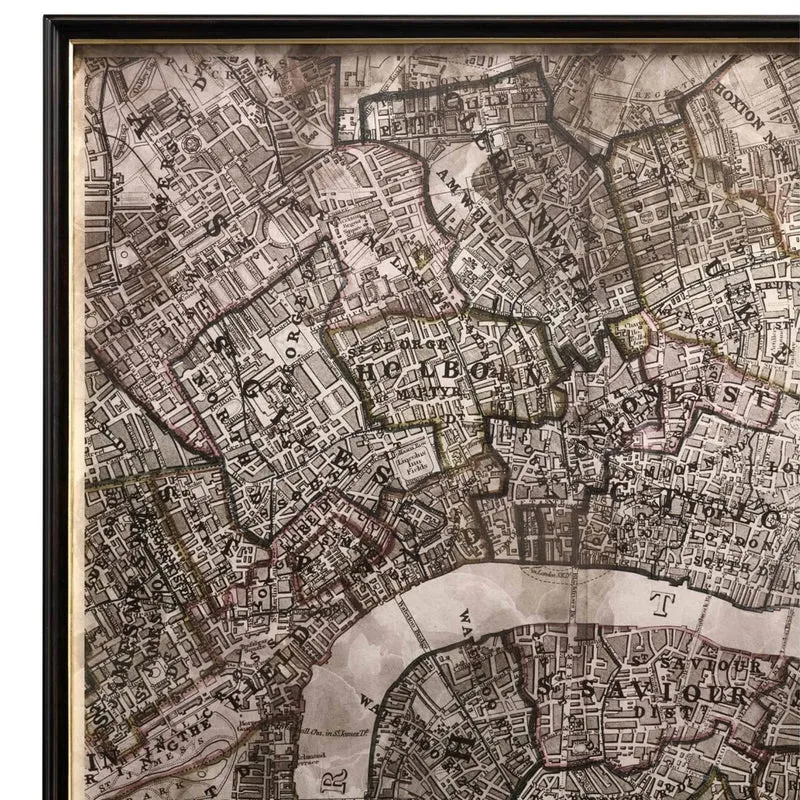 Districts of the Metropolis Framed Prints - Set of 6