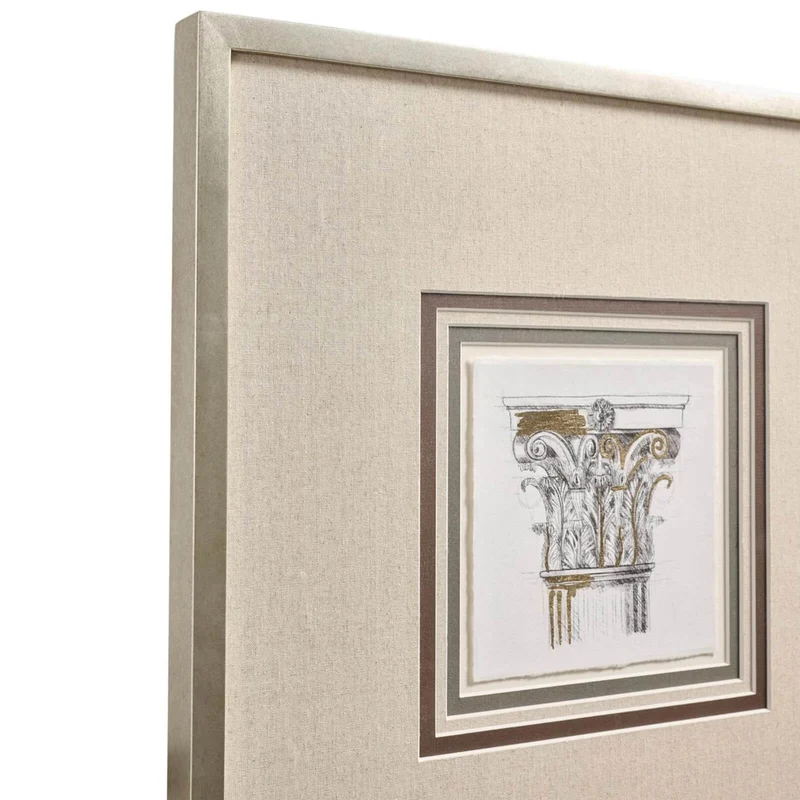 Corinthian Light Framed Prints - Set of 4