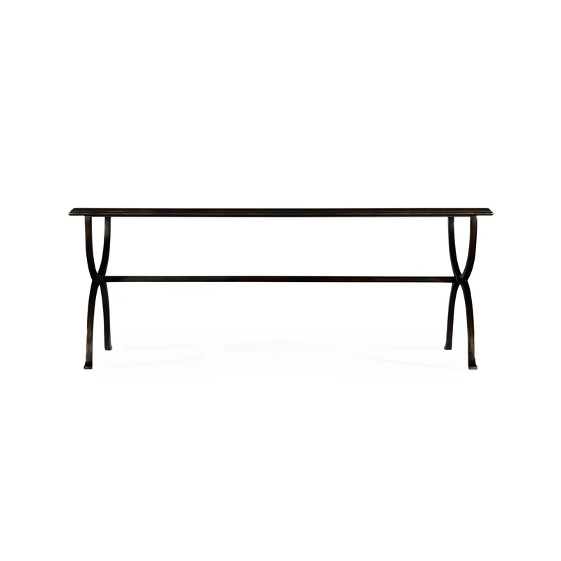Coffee Table Hourglass in Eglomise - Bronze