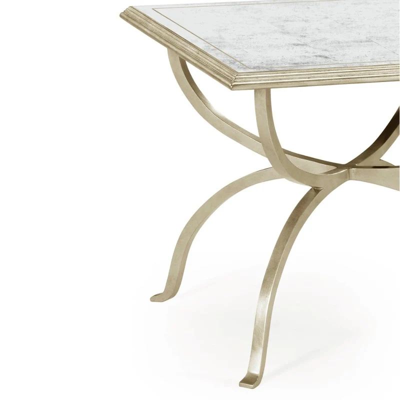 Coffee Table Contemporary Set of 2 - Silver