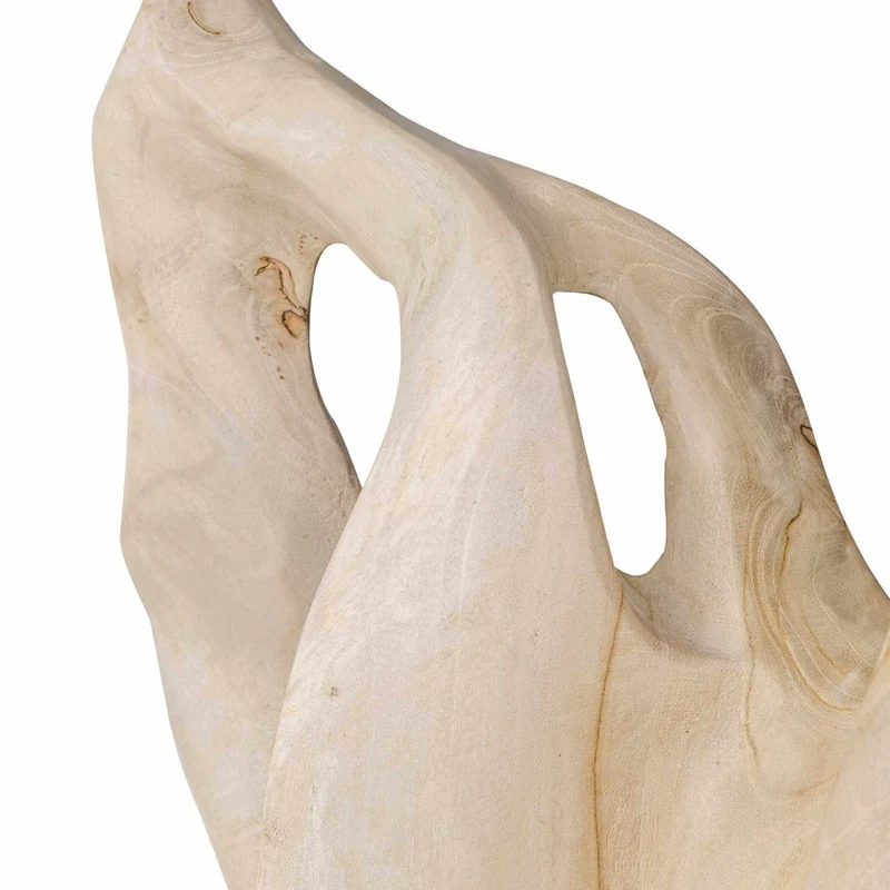 Hollow Form Indoor-Outdoor Teak Sculpture
