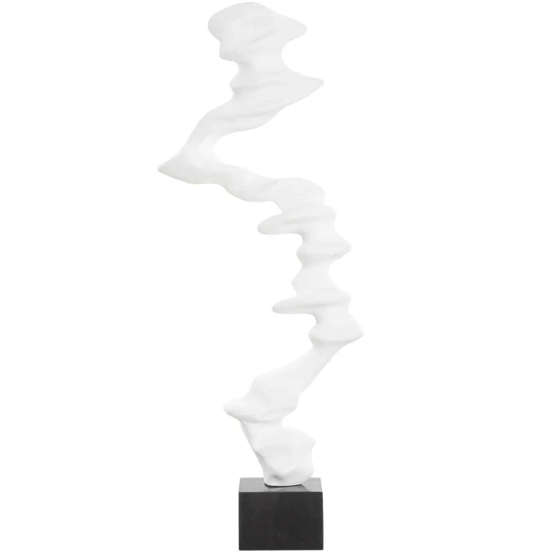 Flux Indoor-Outdoor White Sculpture