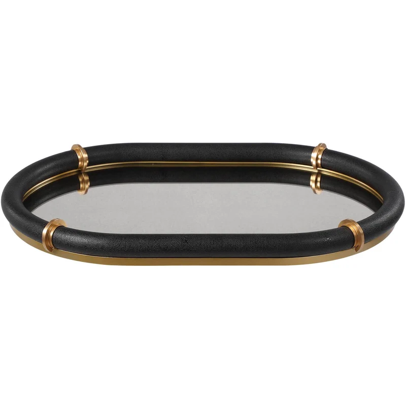 Cyprus Black Oval Tray