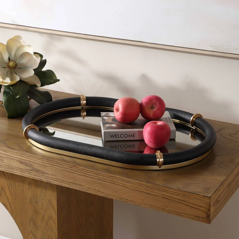 Cyprus Black Oval Tray
